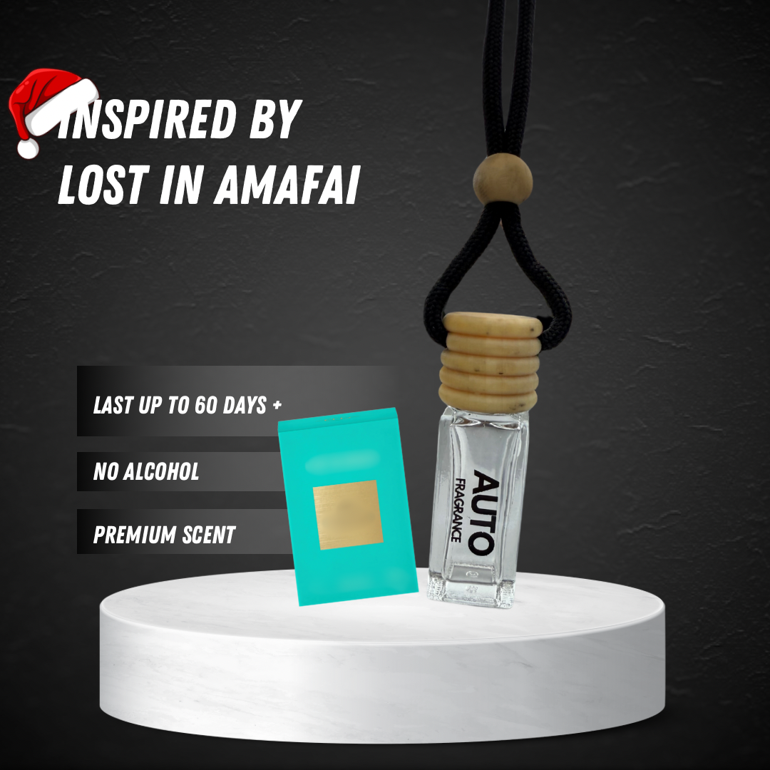 Amalfi Coast Inspired Car Air Freshener | Fresh Coastal Scent