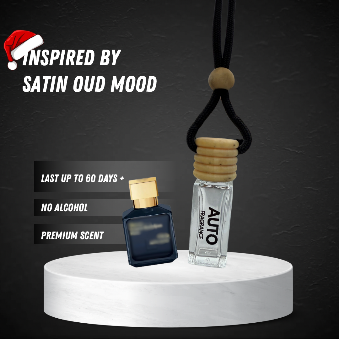 Satin Oud Mood Car Air Freshener | Luxurious Oud Fragrance