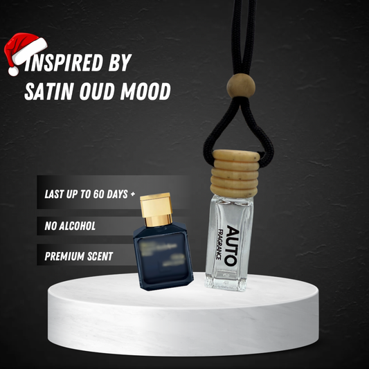 Satin Oud Mood Car Air Freshener | Luxurious Oud Fragrance