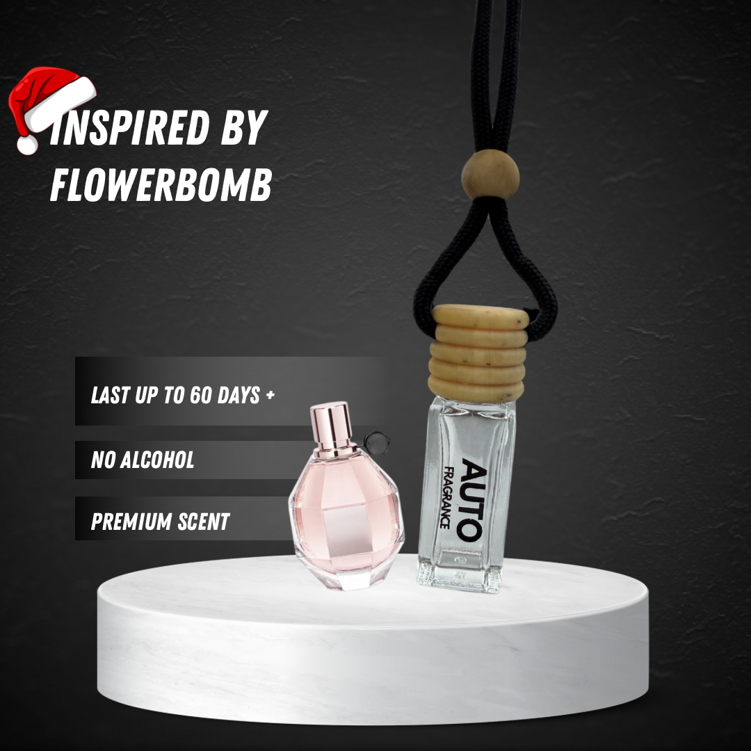 Viktor & Rolf Flowerbomb Inspired Car Freshener | Elegant Floral Scent