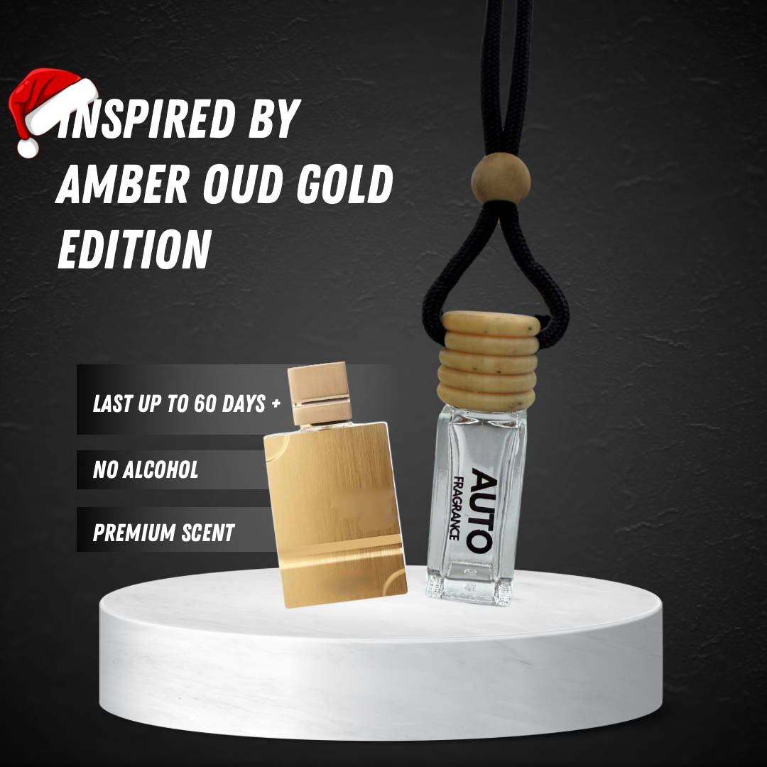 Amber Oud Gold Car Air Freshener | Al Haramain Exclusive